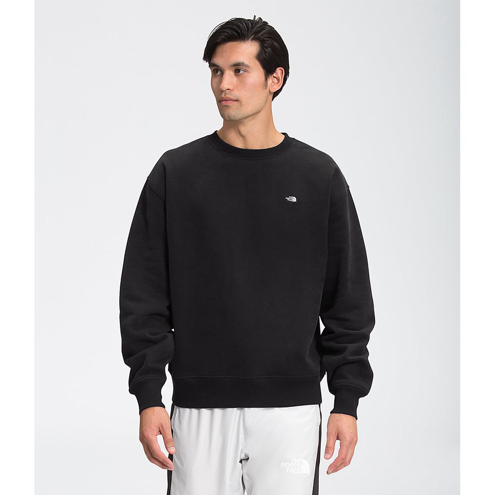 The North Face Sweatshirts Mens Australia - The North Face City Standard Crew Black (WDI-071923)